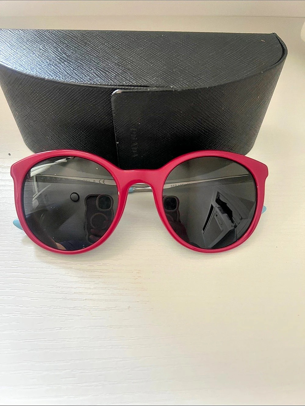 Prada Pink & Blue Sunglasses with Case